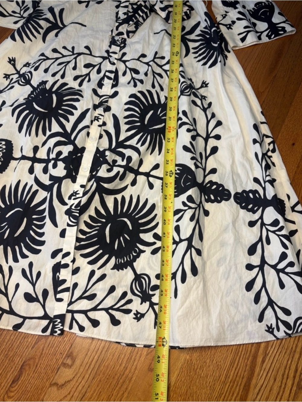 Zara Botanical Floral Midi Button Down Dress - Picture 5 of 7